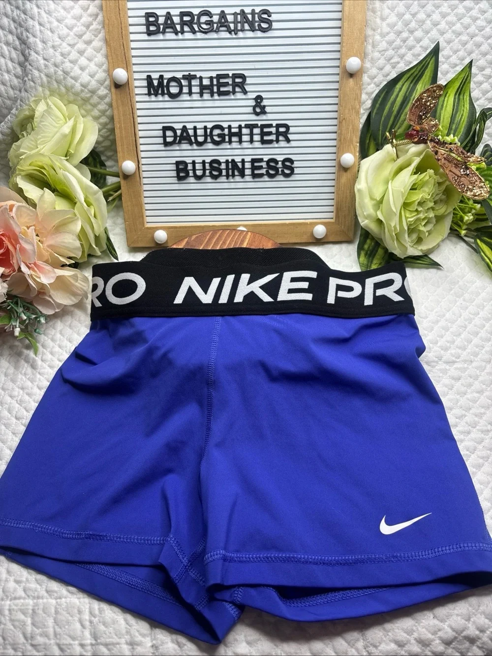 Nike Women's Pro 365 Inch Short Size Small Royal Activewear Shorts